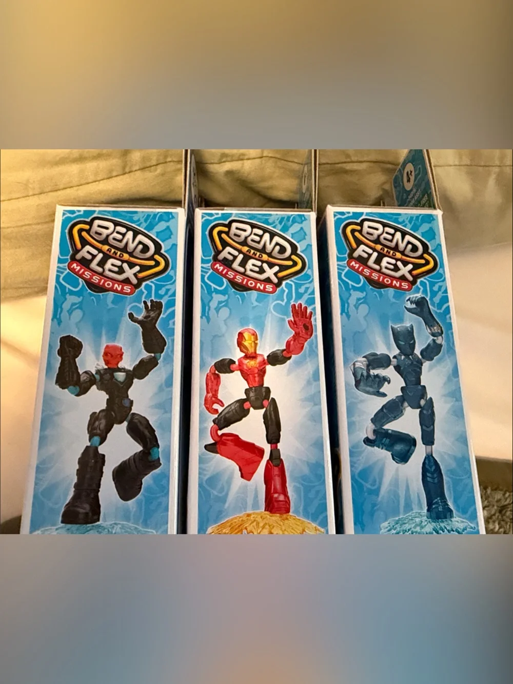 Marvel Avengers BEND & FLEX 6” (approx) FIGURES. INCLUDES FIGURINE & ACCESSORY.